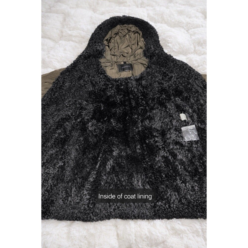 Mark New York Andrew Marc XS Olive Green Fully Fur Lined Heavy Winter Parka Coat - Picture 4 of 7
